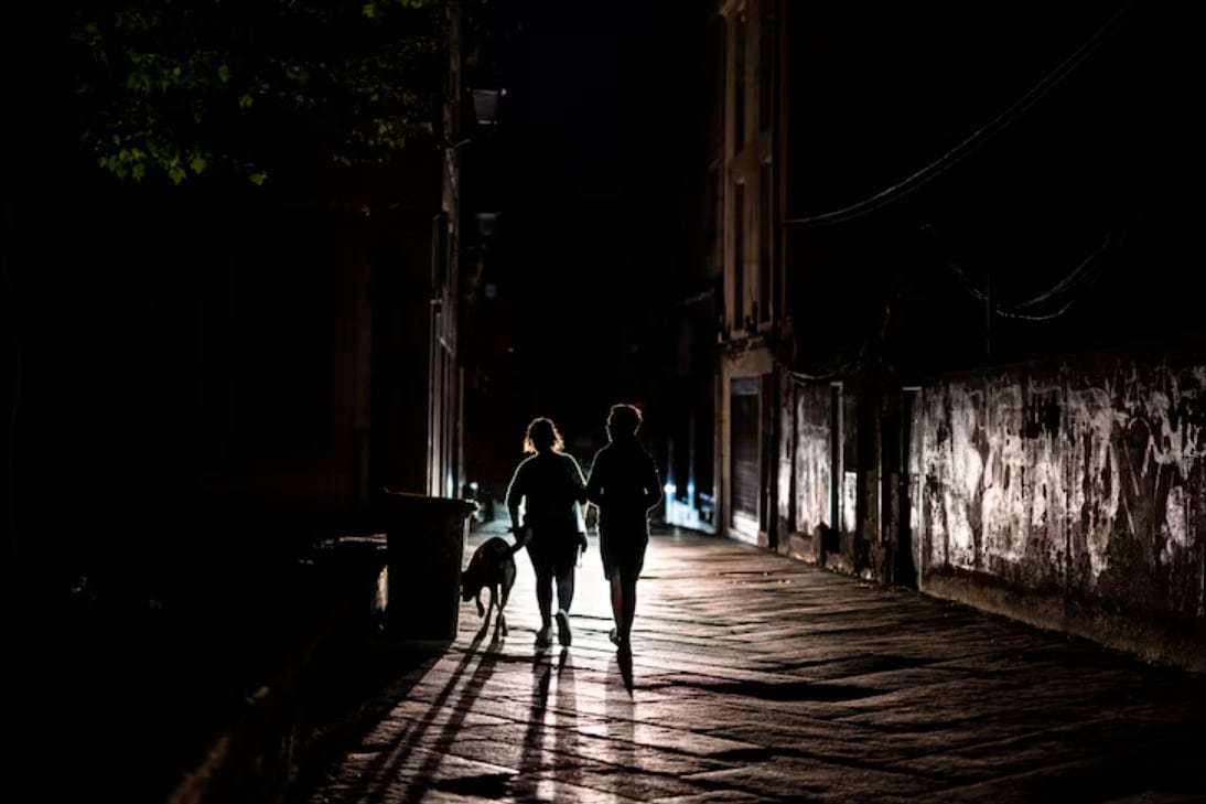 España a oscuras por un día.