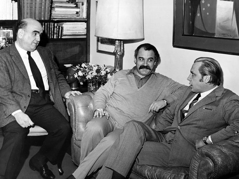 Fernando Ayala, David Viñas y Héctor Olivera, circa 1959: en la mira de Posadas