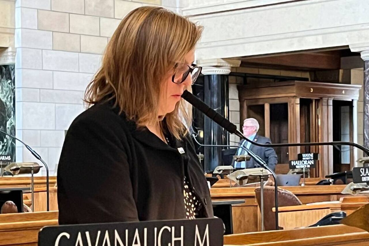 Cavanaugh durante su intervención en el Senado estatal