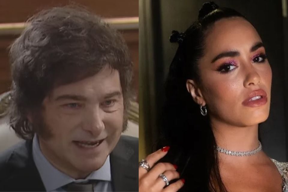 Javier Milei y Lali Espósito.