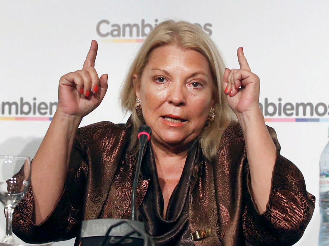 Elisa Carrió: su nombre no estará en la boleta de octubre.