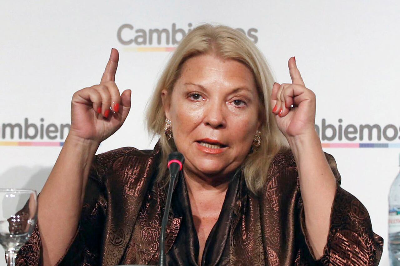 Elisa Carrió: su nombre no estará en la boleta de octubre.