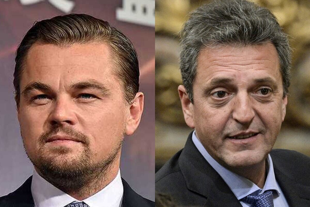 El día que Leonardo DiCaprio mencionó a Sergio Massa. Imagen: AFP/Télam. 