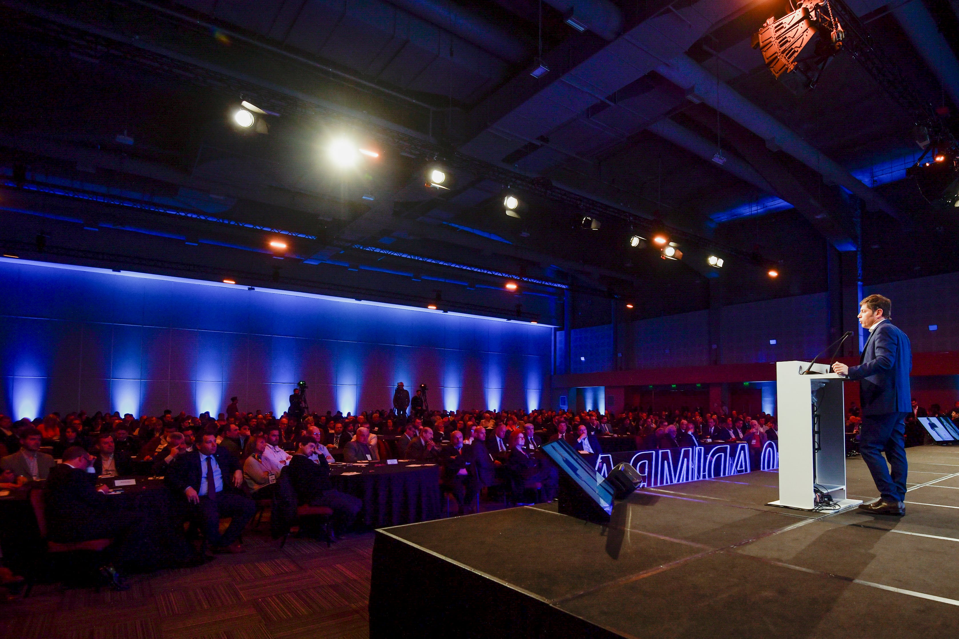 El gobernador este jueves en el IV Congreso Metalúrgico.