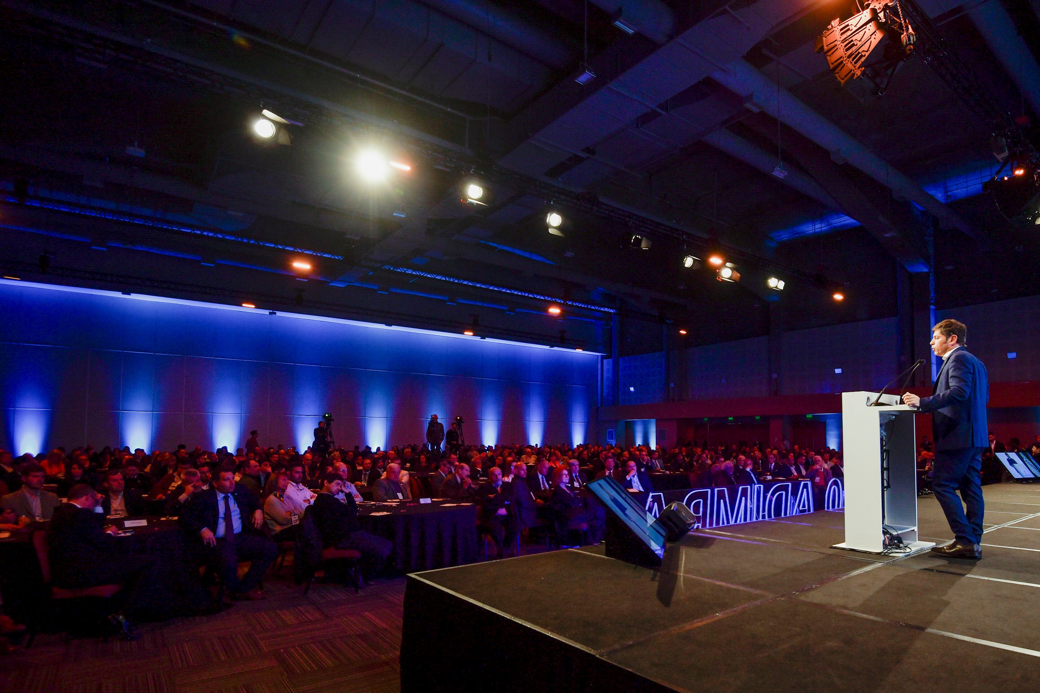 El gobernador este jueves en el IV Congreso Metalúrgico.