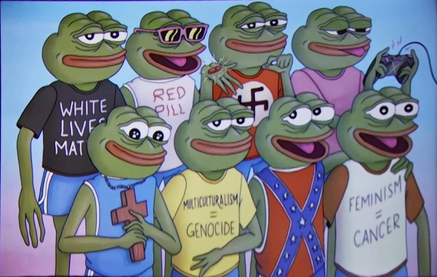 Trolls, incels, doxxers y defensores de los “derechos de los hombres” se apropiaron de Pepe, the frog como símbolo de la ultraderecha