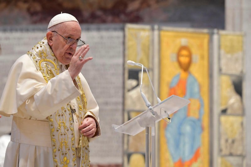 Jorge Bergoglio sigue con atención la guerra desatada por Rusia. 