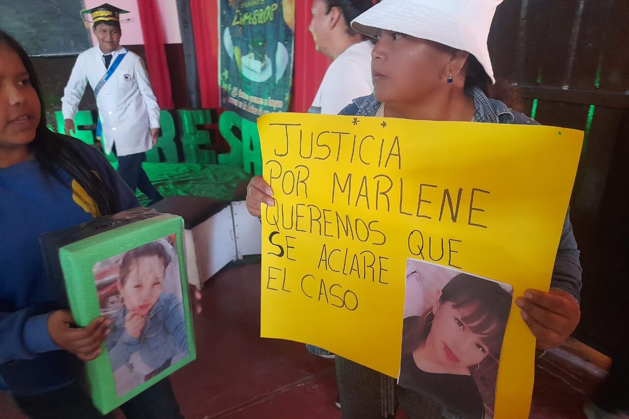 Familiares de Marlene realizaron una marcha la semana pasada.