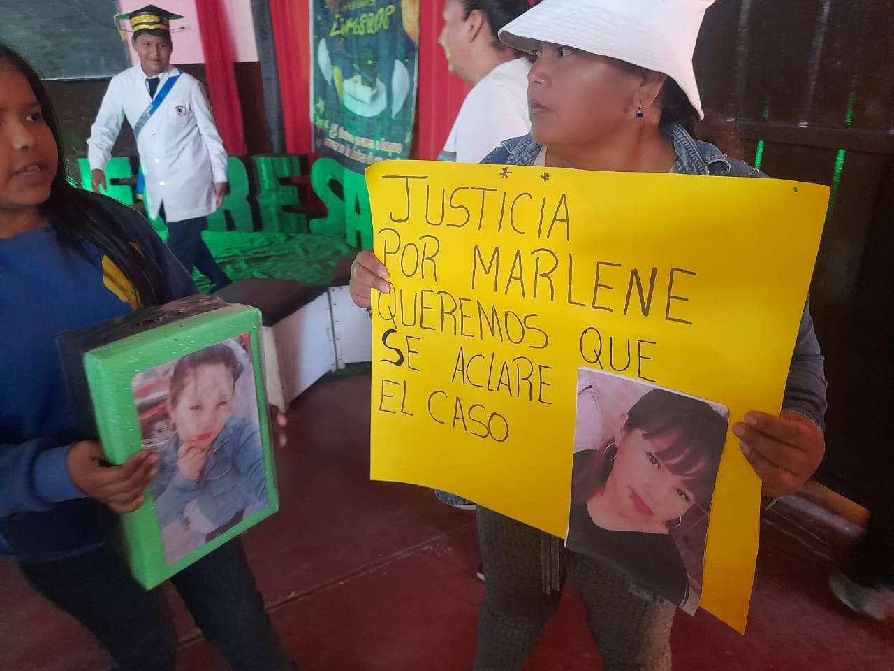 Familiares de Marlene realizaron una marcha la semana pasada.