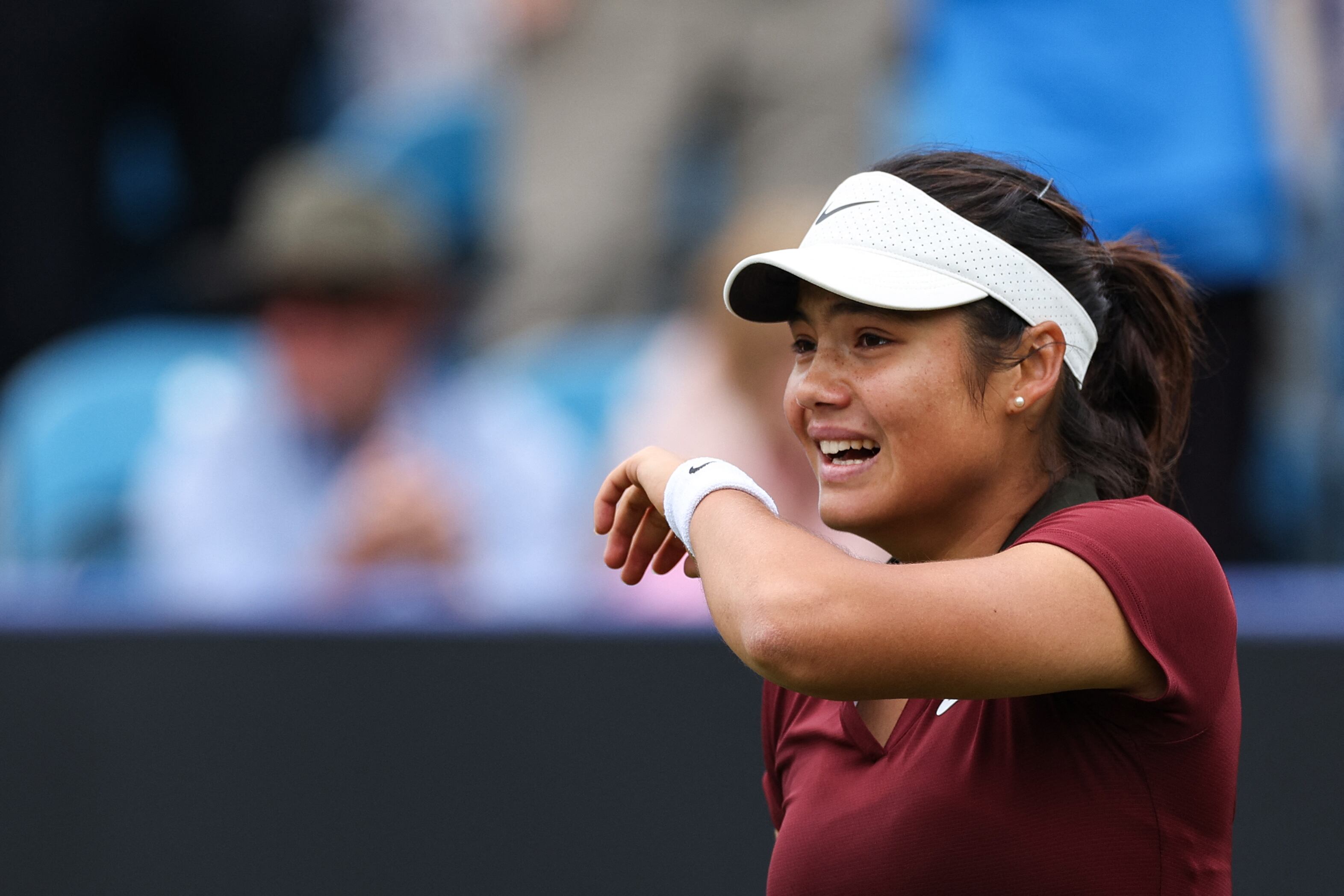 Raducanu volvió a llorar durante un partido