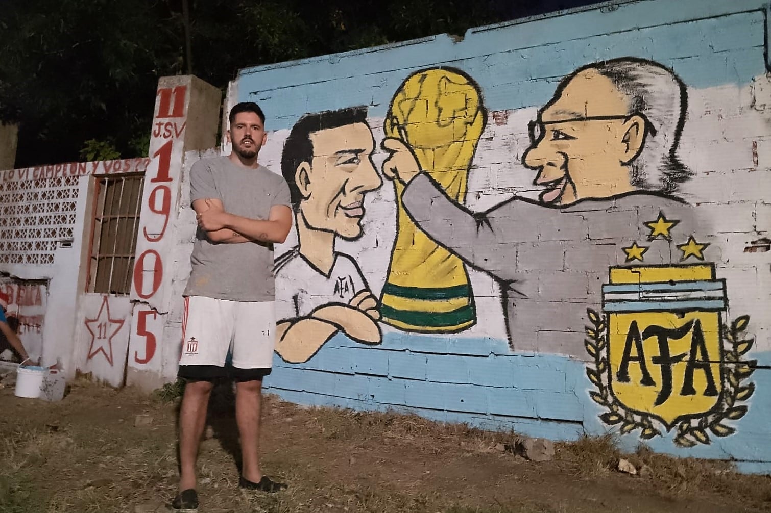 Maikel ya pintó a Sabella, Brown, Scaloni, José Sosa y Verón padre e hijo. "Algunos se enojan: no todos son hinchas de Estudiantes", admite