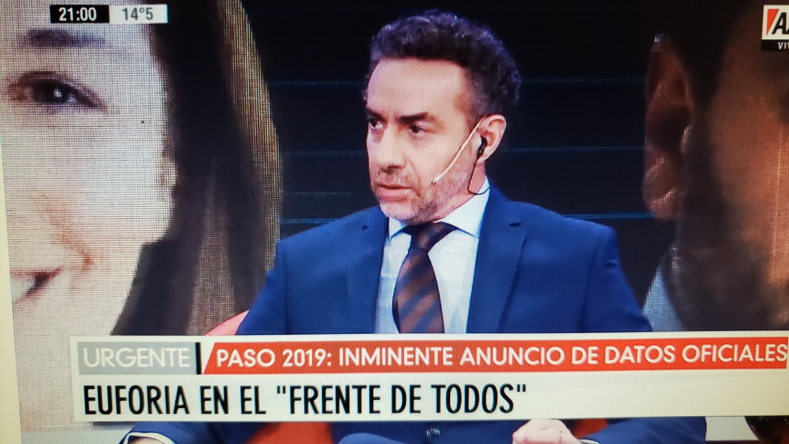 Luis Majul, sin aliento.