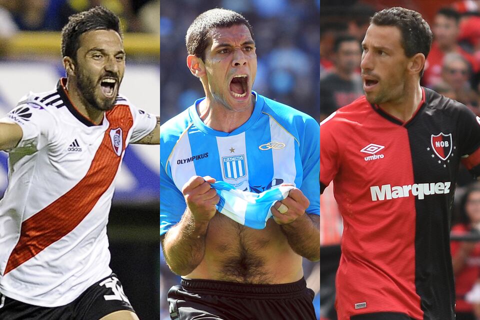 Scocco y Rodríguez la rompieron en River y Newell's, respectivamente. Sand, sufrió durante su paso por Racing.