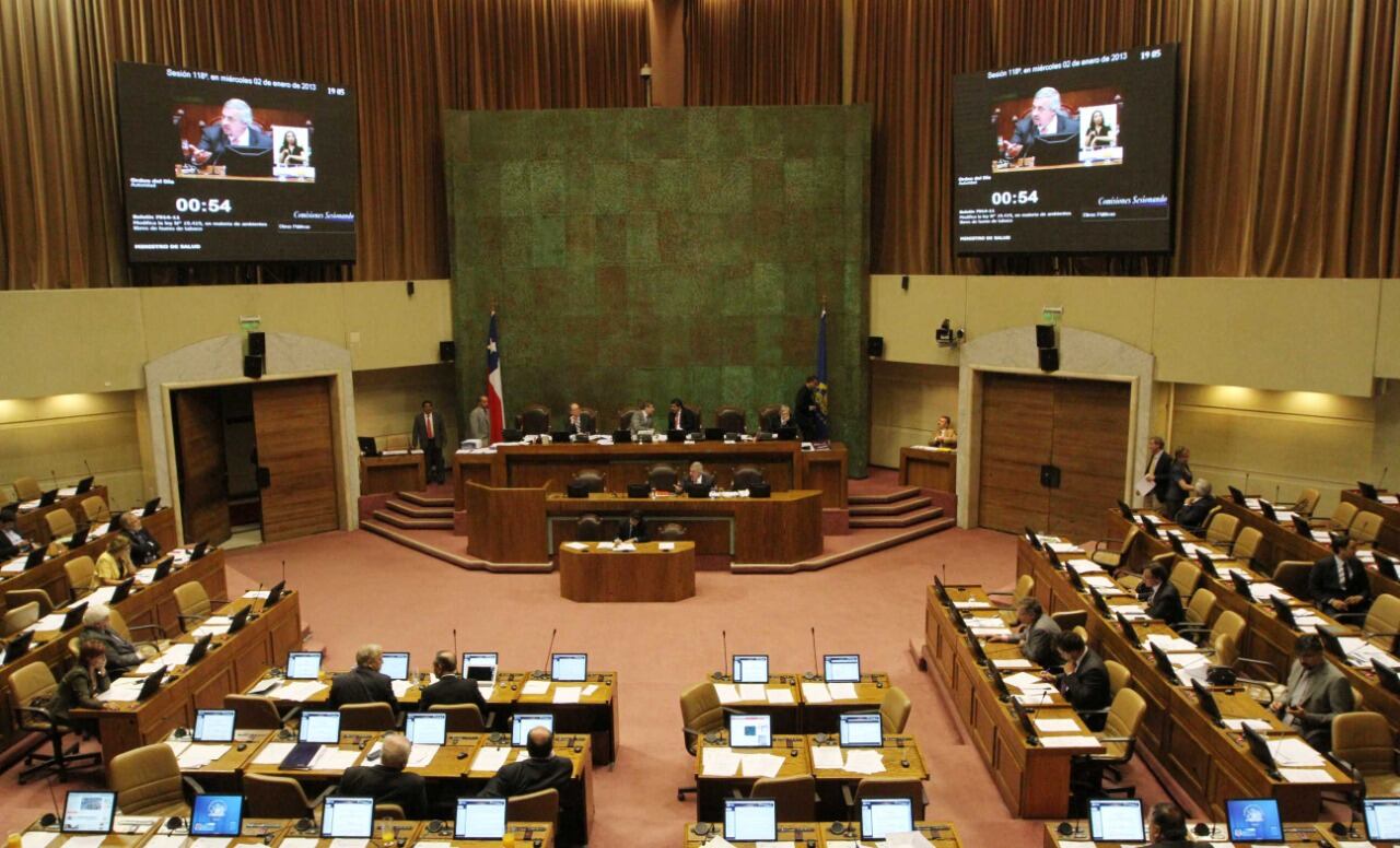 La Cámara de Diputados de Chile, donde se debatiría la iniciativa.