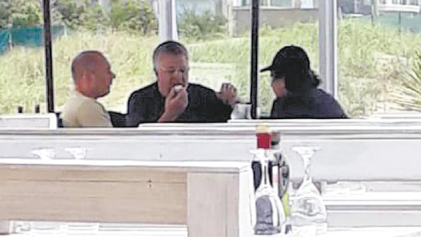 El abogado Marcelo D’Alessio, el fiscal Carlos Stornelli y el intendente de Salta, Gustavo Sáenz, este verano.