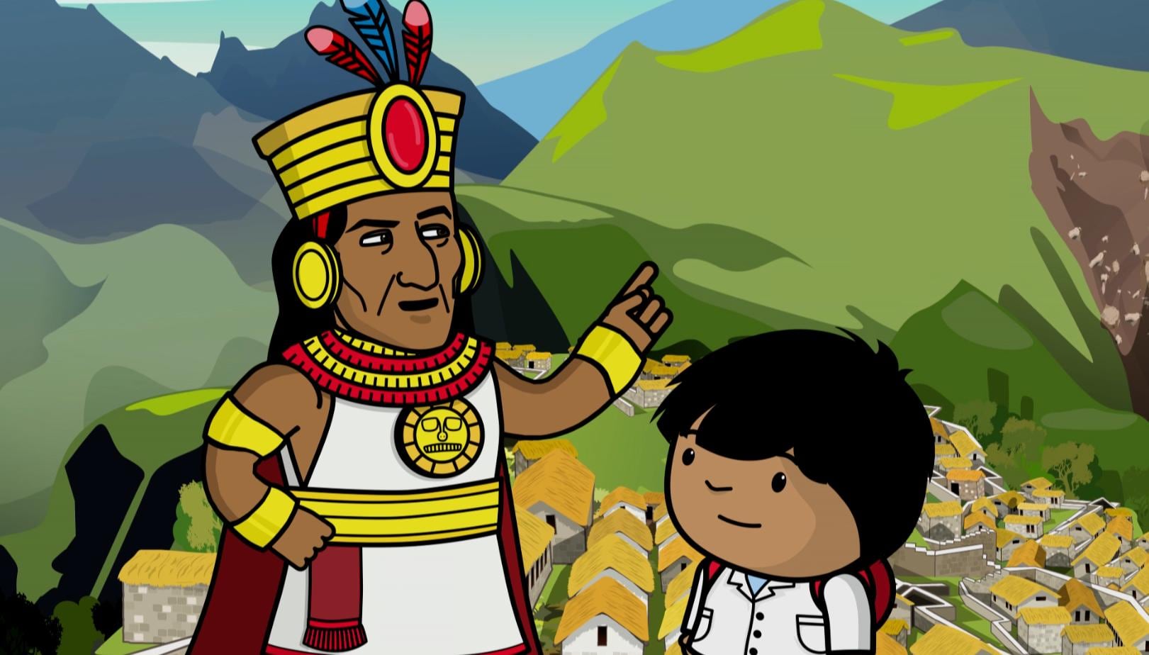 Zamba, el gran emblema de la señal, también tuvo que crecer. 