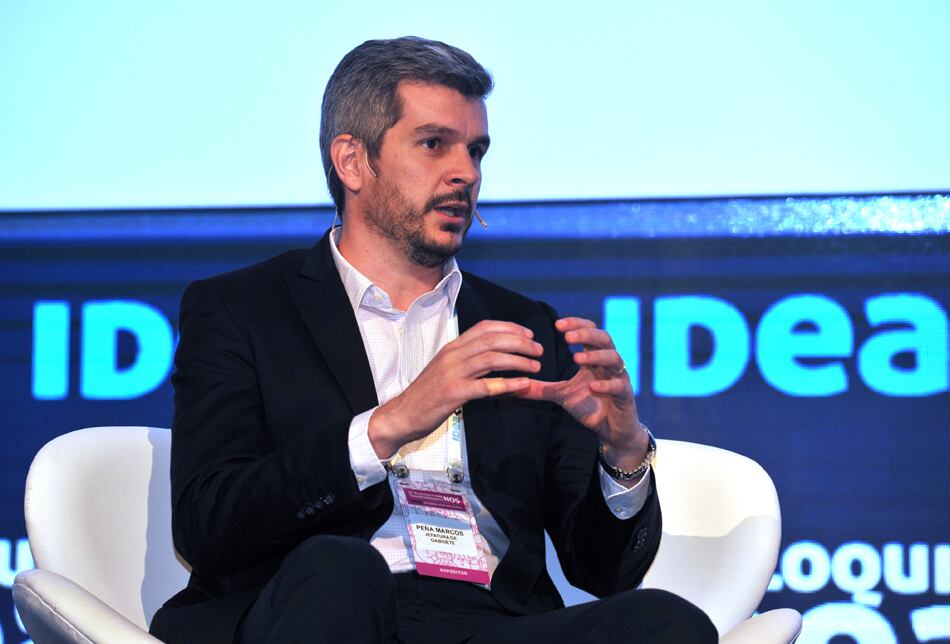 Marcos Peña, jefe de Gabinete, fue uno de los protagonistas de la jornada en el Coloquio de IDEA en la ciudad balnearia.