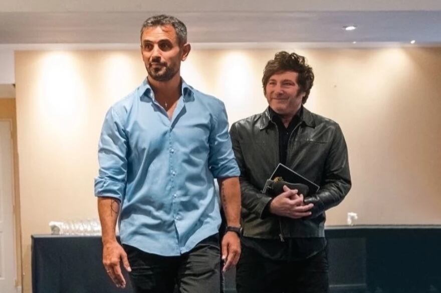 Martín Menem y Javier Milei.