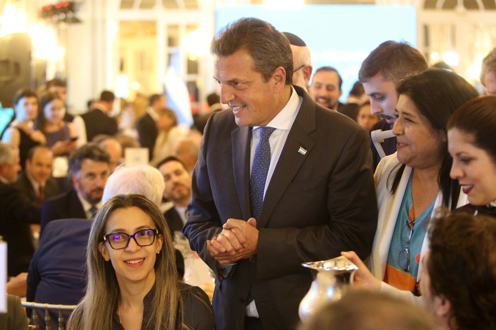 Sergio Massa saludó a los empresarios en la previa del Cicyp