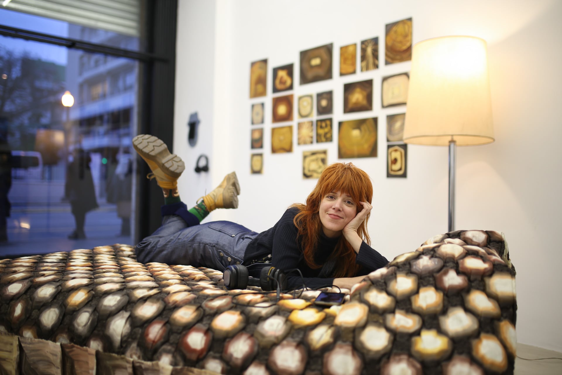 Diana Rose en la cama de la hibernación.