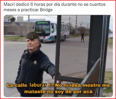 Macri y su nuevo pasatiempo: el bridge