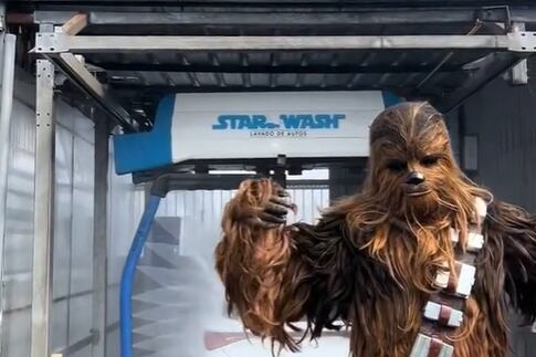 Lucasfilm demandó a un lavadero chileno llamado "Star Wash". Foto: @starwashchile