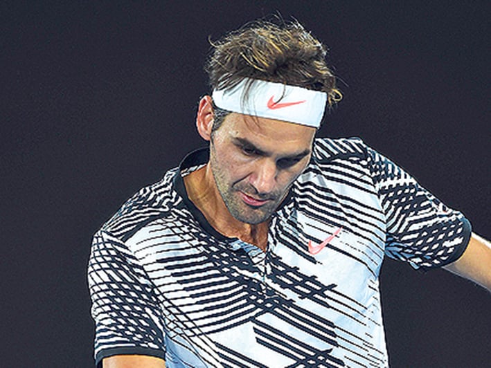 Federer dio cuenta de Melzer.