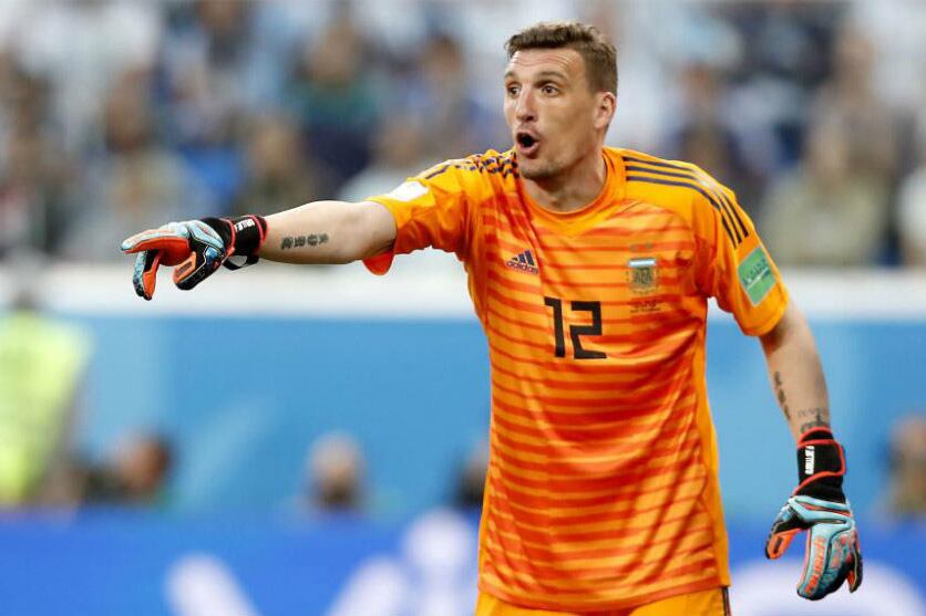 Franco Armani, arquero de River y la Selección.