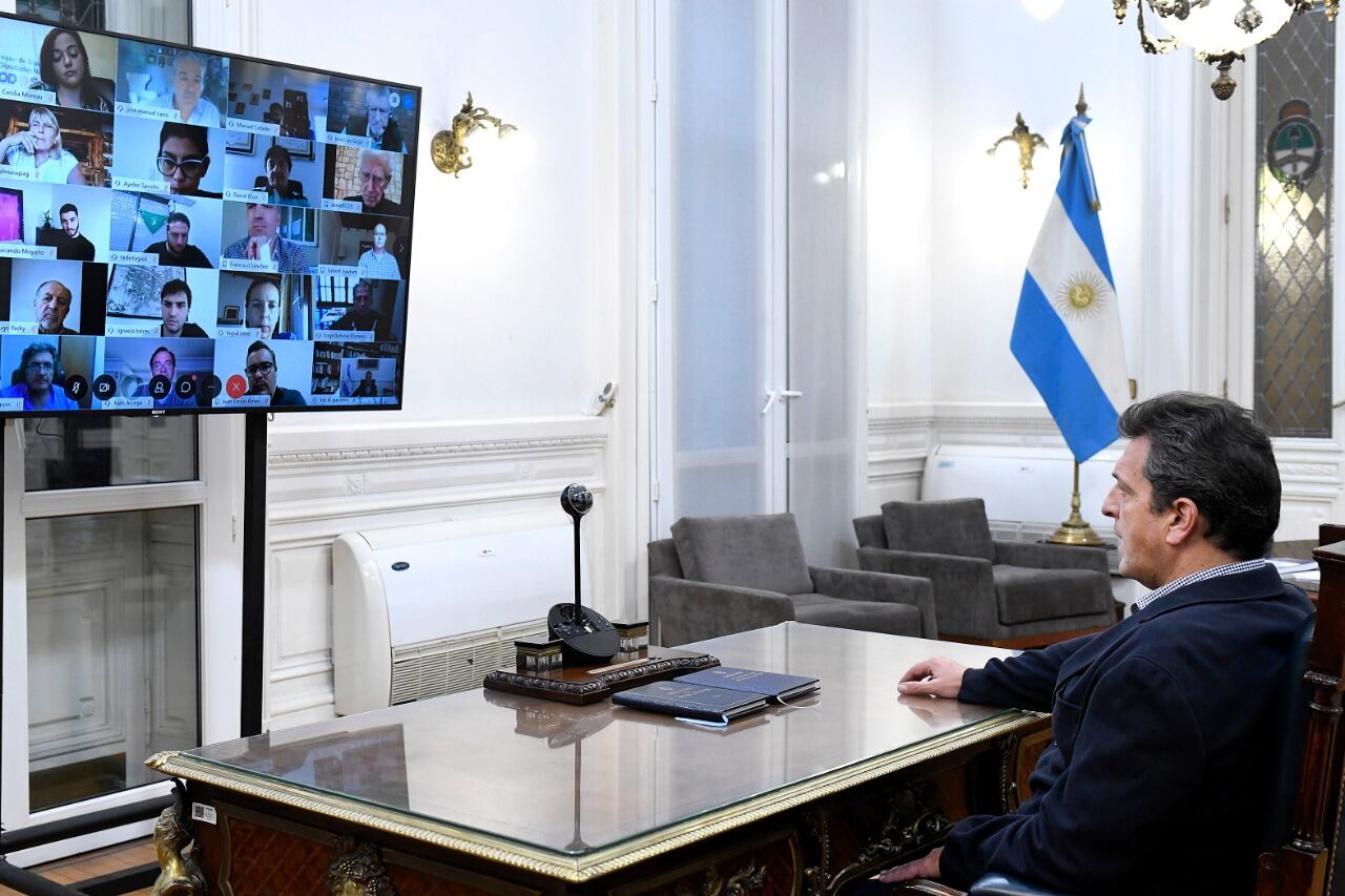 Sergio Massa espera convencer a los bloques opositores de sesionar de manera remota.