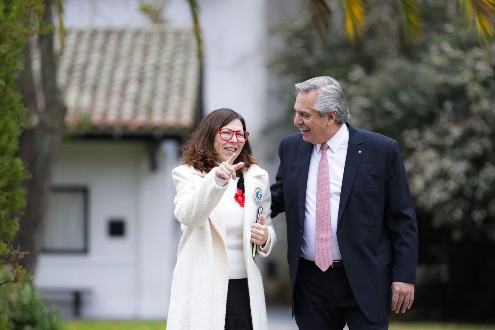 La primera foto del mandatario y la flamante ministra