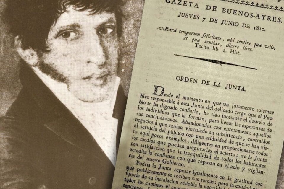El 7 de junio de 1810 salía a las calles “La Gazeta de Buenos Ayres", el primer periódico argentino.