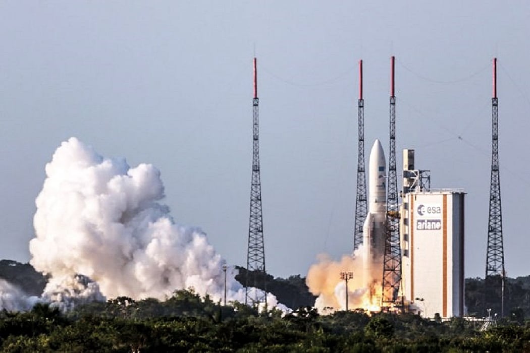 El lanzamiento del Arsat 2 en 2015.