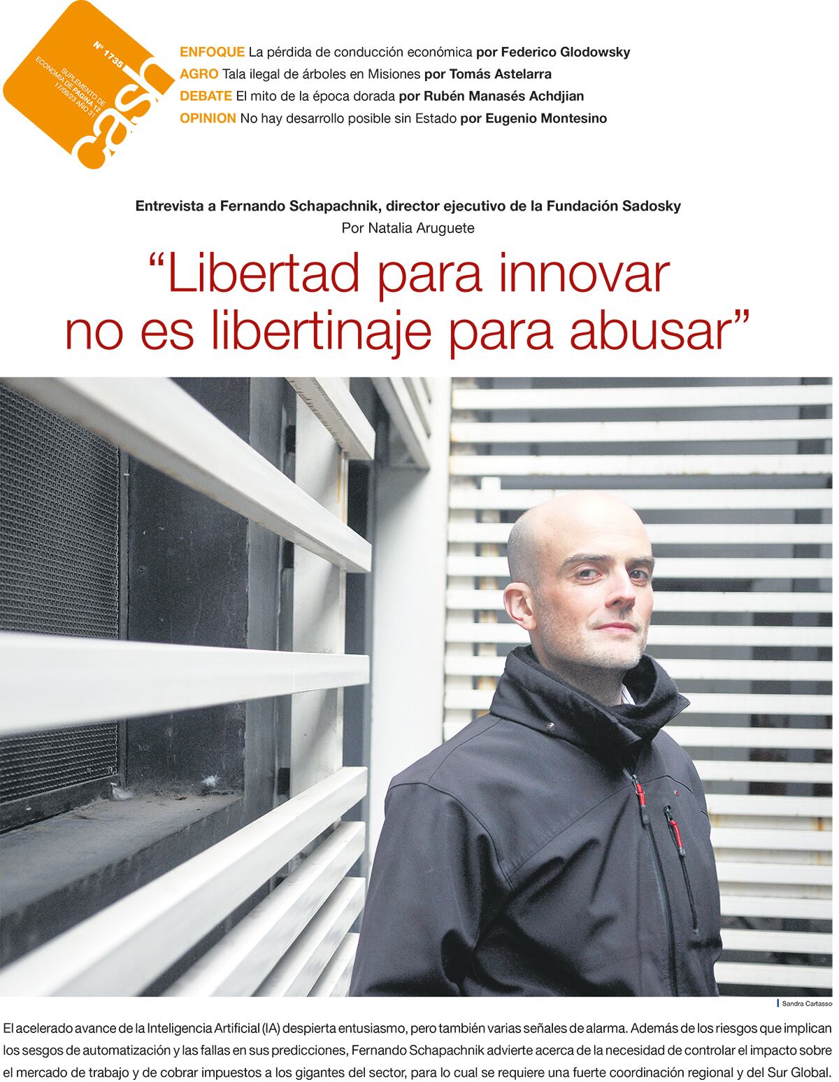 “Libertad para innovar no es libertinaje para abusar” - 15/09/2023