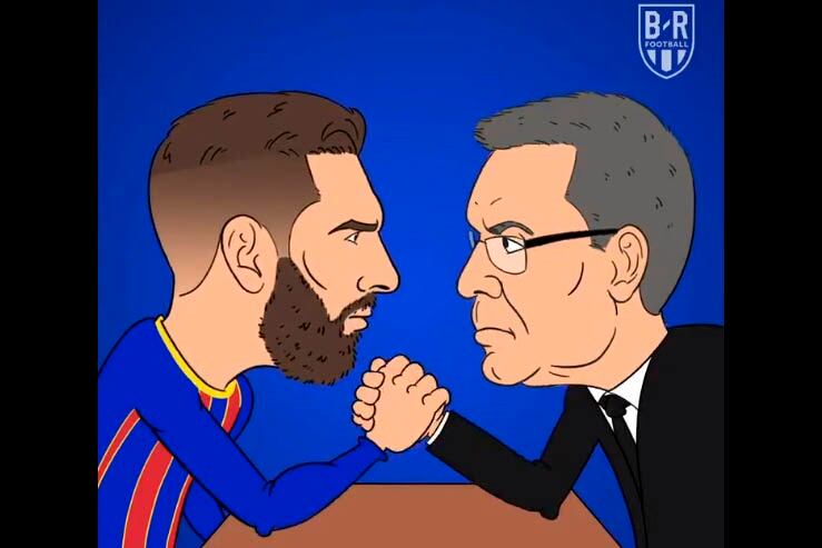 Messi vs. Bartomeu. Ganó el catalán.