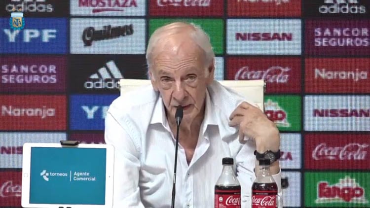 César Luis Menotti regresó hoy a la AFA como nuevo manager de las Selecciones.