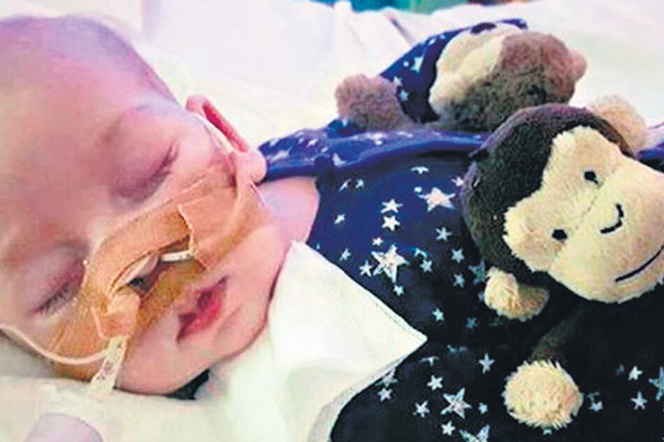 Charlie Gard y una imagen desgarradora.