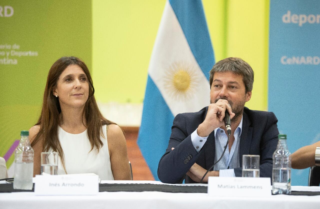 Inés Arrondo y Matías Lammens.