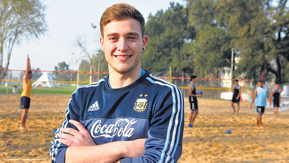 Pezzenati en el Cenard, donde vive y entrena desde hace varios meses junto a deportistas de múltiples disciplinas.