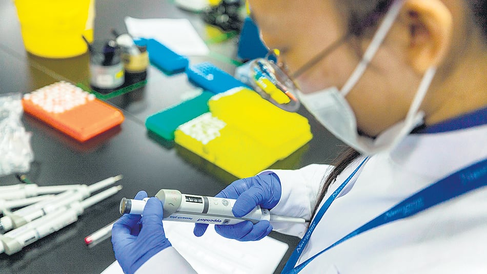 Uno de los integrantes del equipo de He Jiankui, en la Universidad de Nanjing.