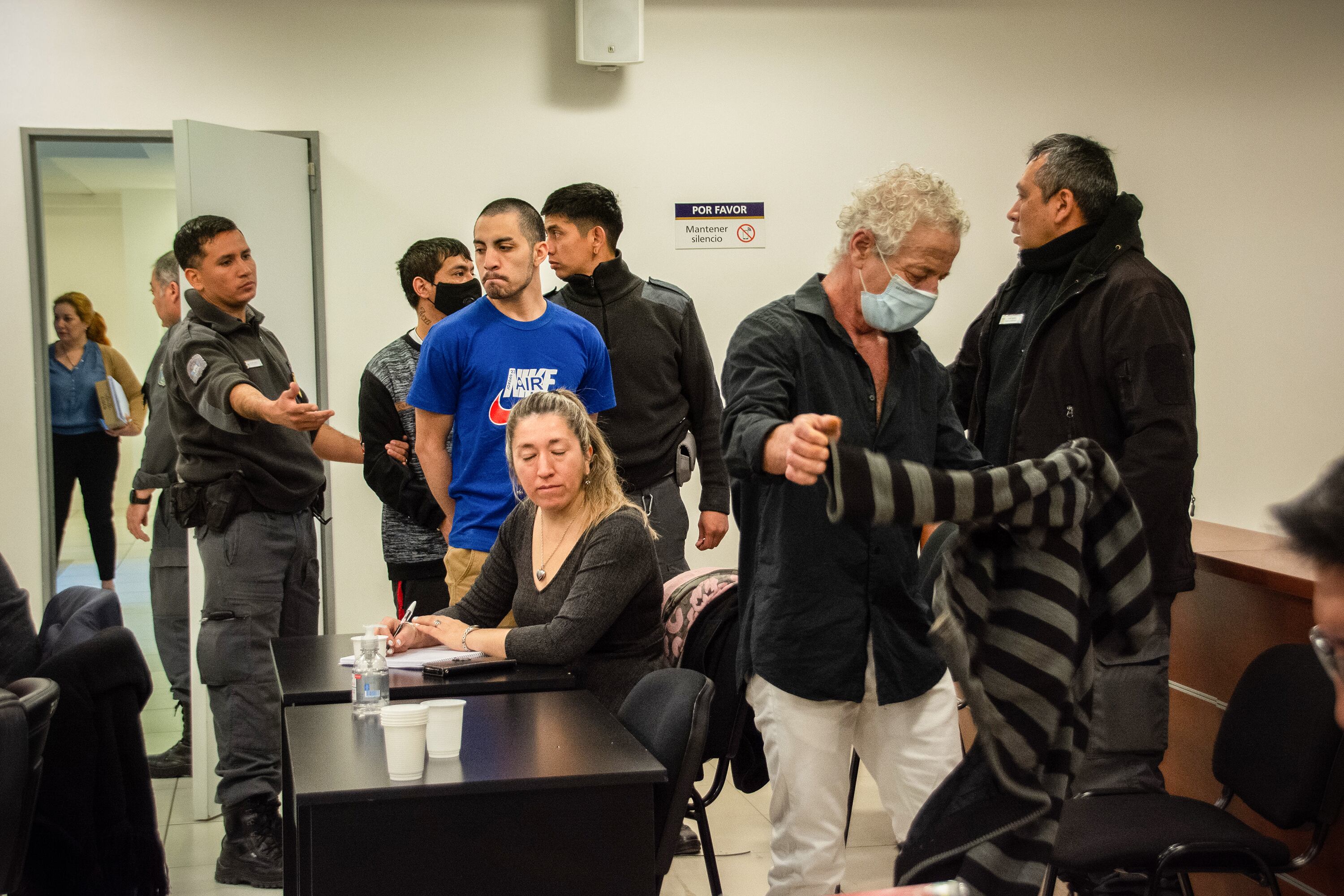 Una de las audiencias del juicio por el femicidio.