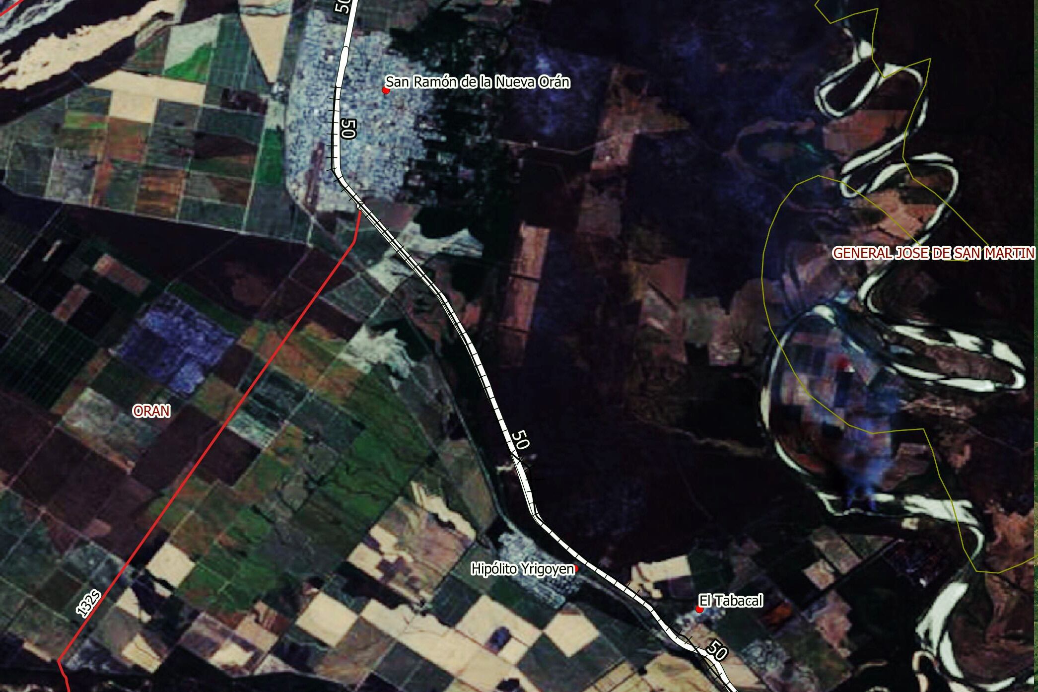 Suelos grises a consecuencia del fuego en el norte salteño