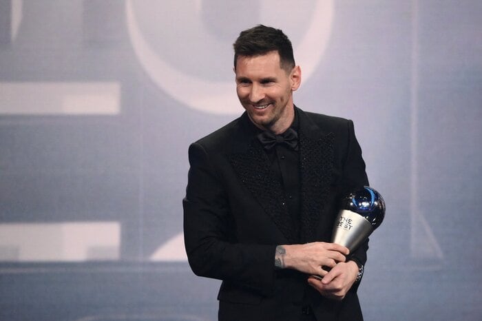 Messi, junto al Premio The Best 2023