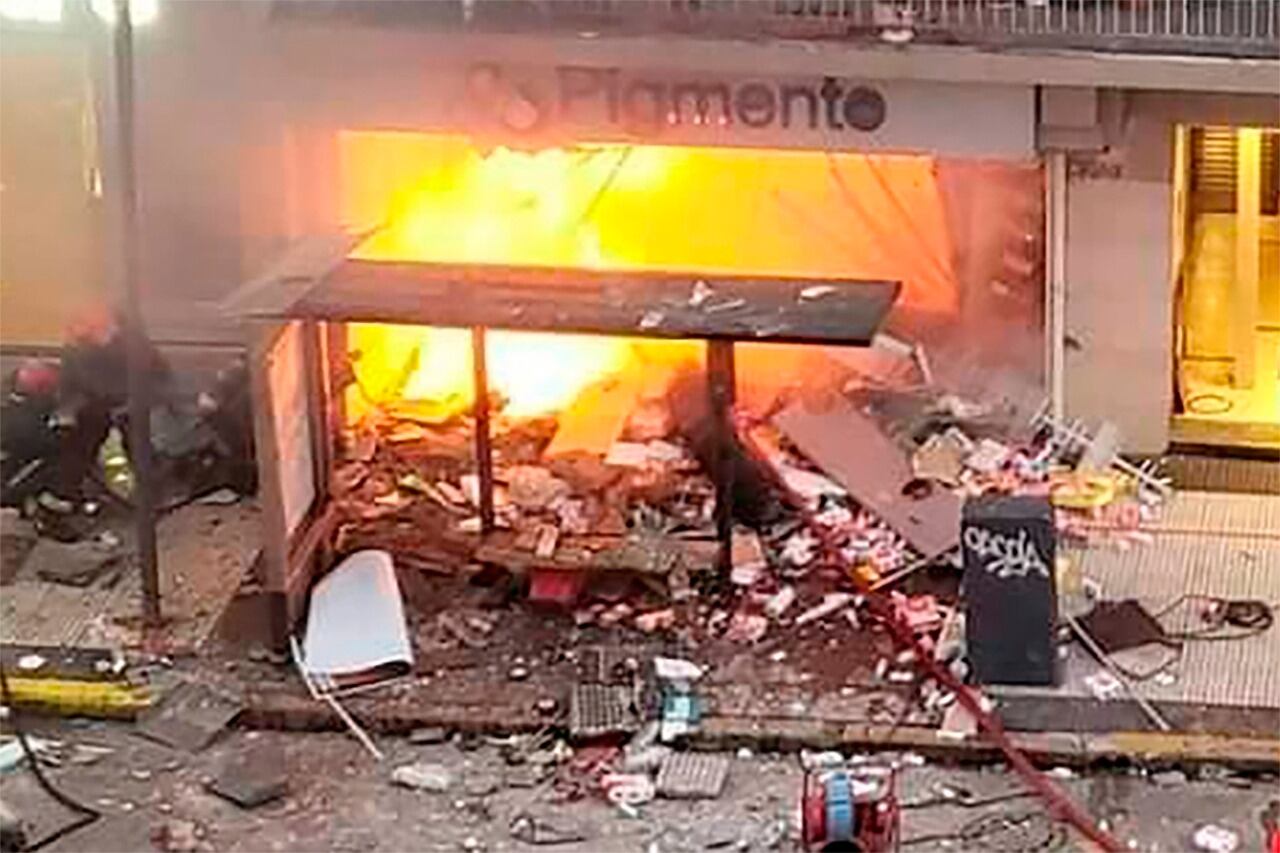 Una imagen tomada apenas se inició el incendio.