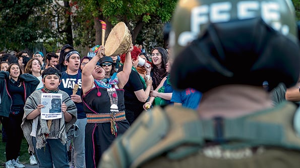 El asesinato del comunero Catrillanca provocó protestas en todo Chile.
