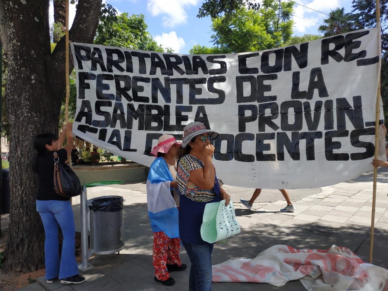 Manifestación en la capital salteña.