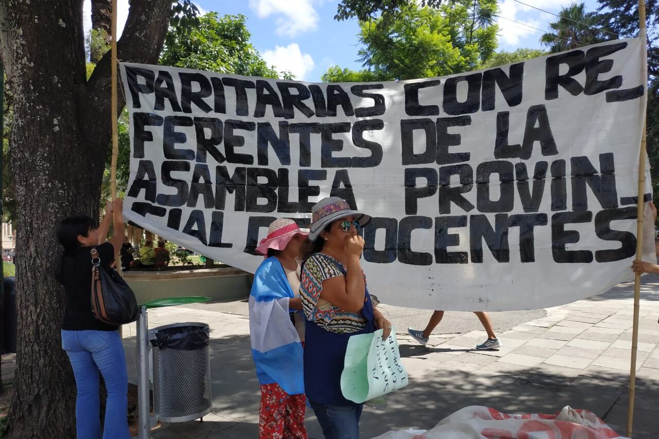 Manifestación en la capital salteña.