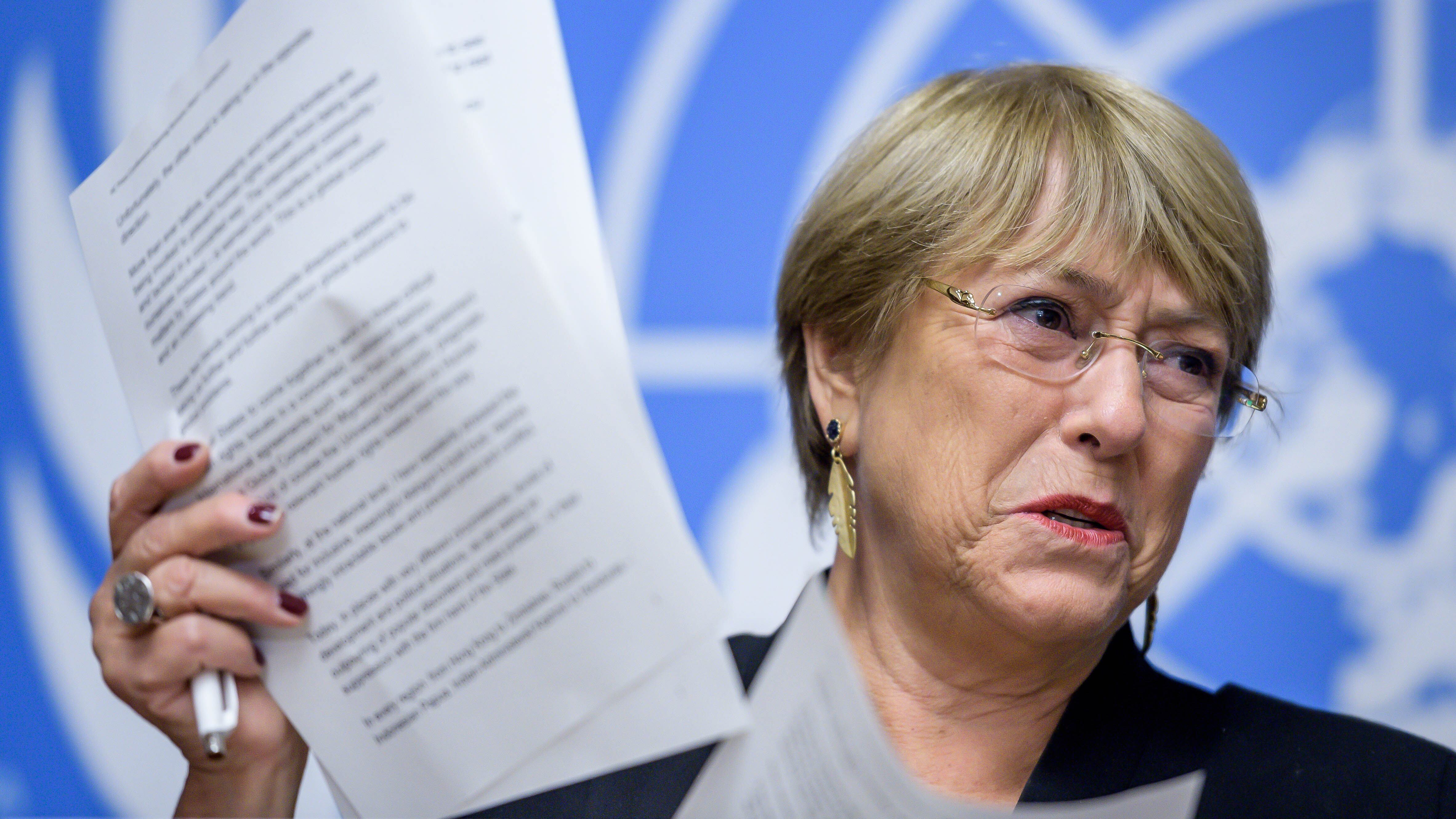 Bachelet, alta comisionada de la ONU para los Derechos Humanos.