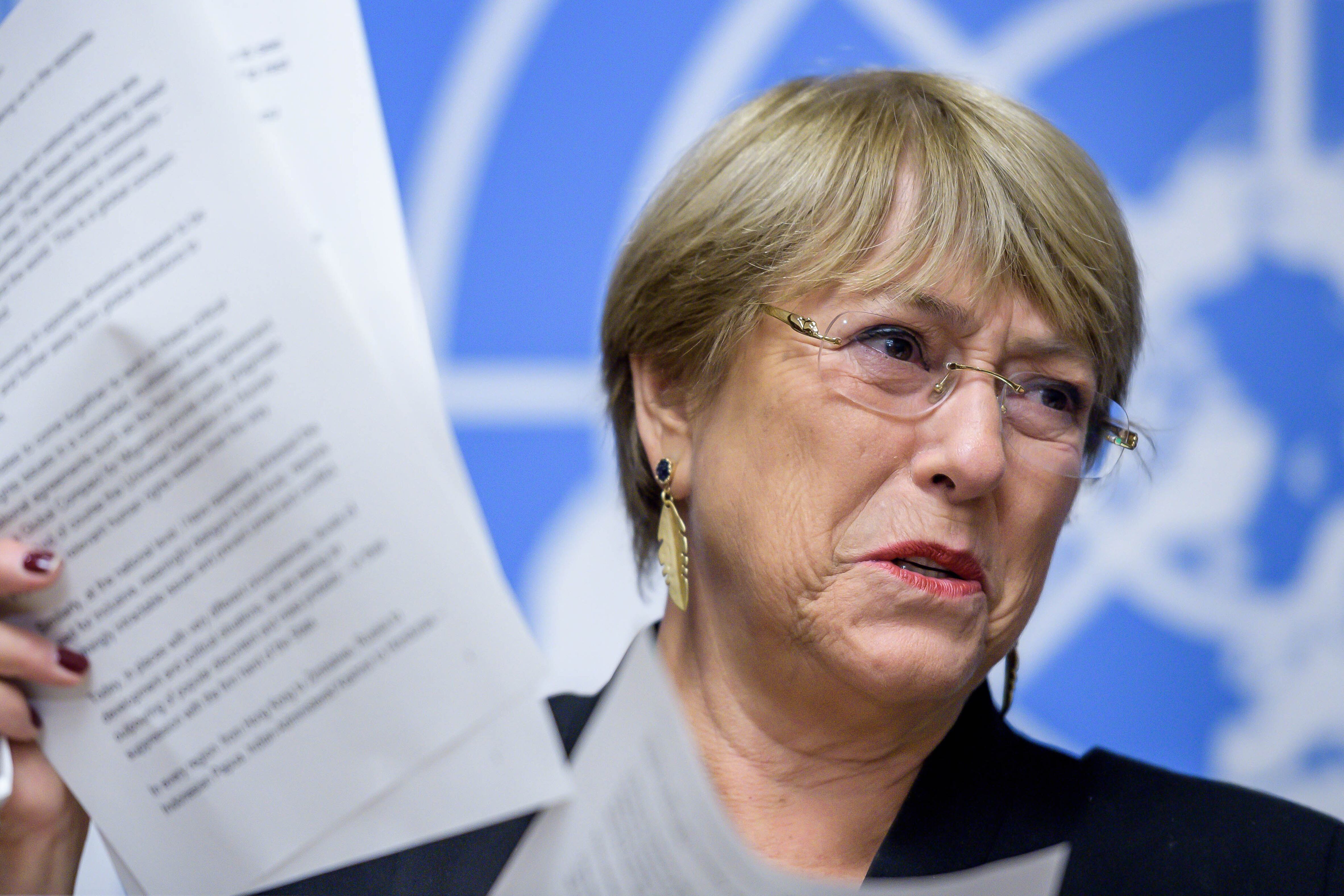 Bachelet, alta comisionada de la ONU para los Derechos Humanos.