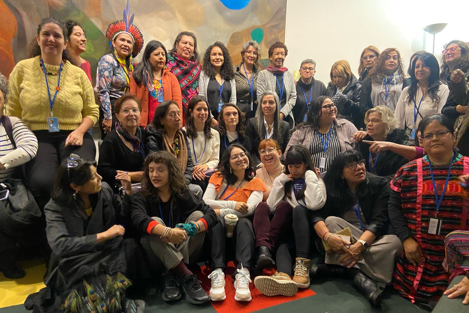 Reunión de feministas latinoamericanas en la CSW69 Beijing+30 con Citlalli Hernández, Secretaria de las mujeres de México.