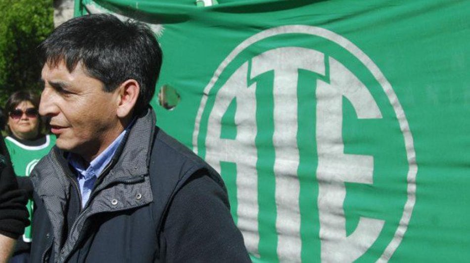 Carlos Quintriqueo, titular de ATE Neuquén. 